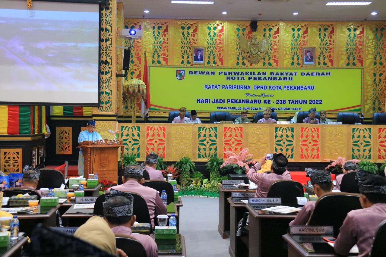 1661762158-Riautimes co id-Suasana Rapat Paripurna Istimewa HUT Ke-238 Kota Pekanbaru